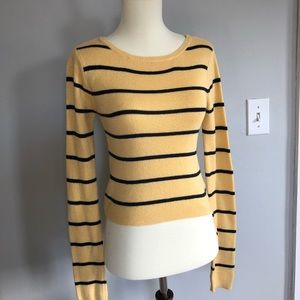 Prince & Fox yellow and navy sweater size small